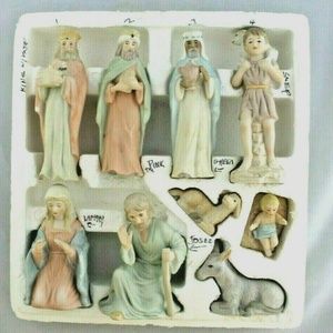 Lefton Christopher Collection 9 Pc Nativity